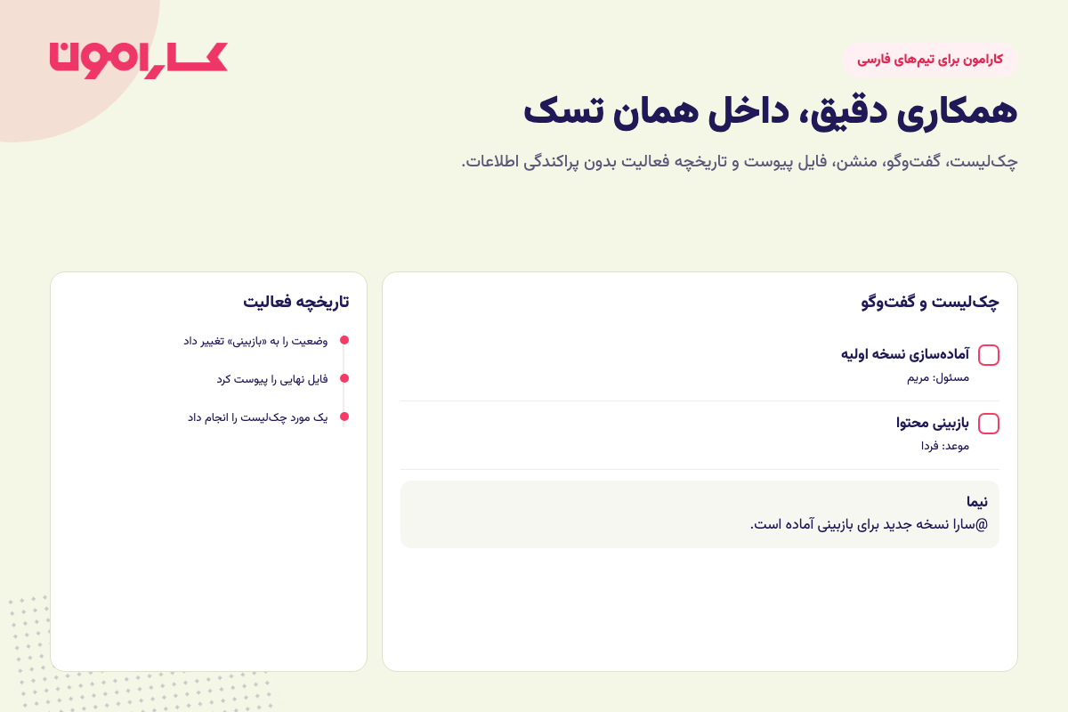 همکاری تیمی